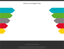 Tablet Screenshot of discountervergleich.de